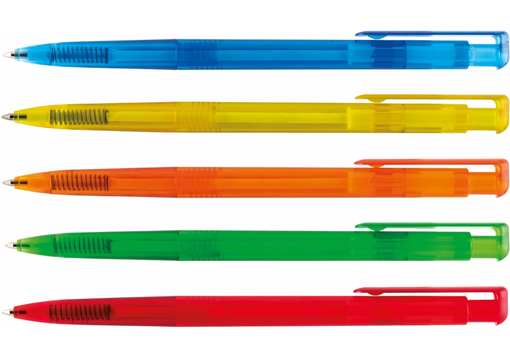 Ручка кулькова ECONOMIX PAGE автомат 0,5 синя (E10217-99)